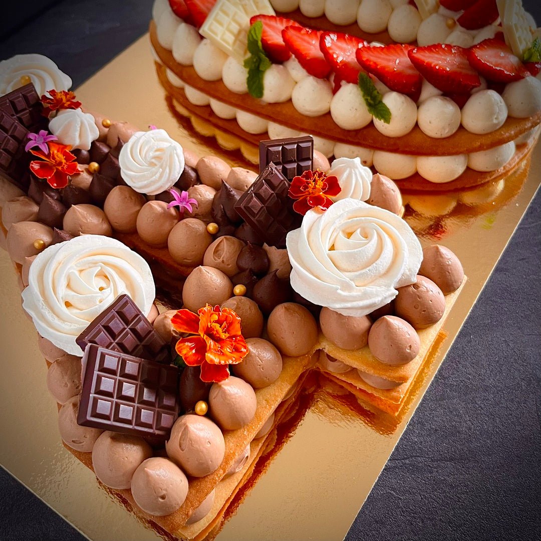 Number Cake, Letter Cake & Symbol Cake – Pâtisserie artisanale | Augustine Pâtisserie - Augustine Pâtisserie