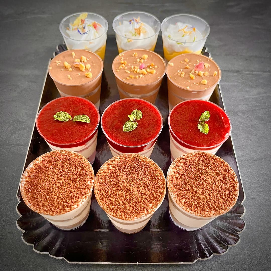 Plateau de verrines sucrées - Pâtisserie artisanale | Augustine Pâtisserie - Augustine Pâtisserie